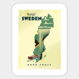 Beautiful Sweden Book today Sticker